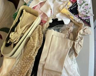 Ladies' gloves and handkerchiefs