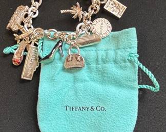 Tiffany  Co. Sterling Silver Charm Bracelet
