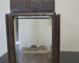 Antique Cast Iron Railway Lantern