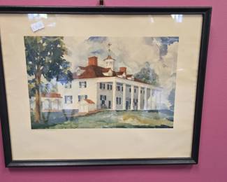 Mount Vernon Watercolor Print by Paul McGehee