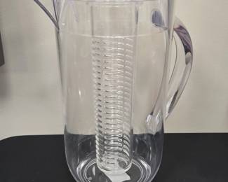 Clear Plastic Pitcher with Infuser