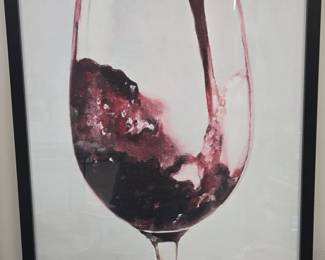 Red Wine Pouring Art Print
