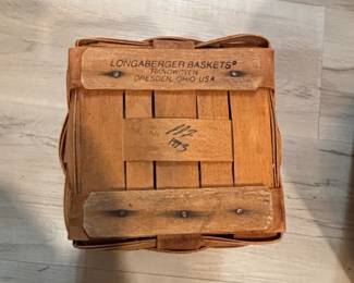 Longaberger Handwoven Tall Hanging Basket second image