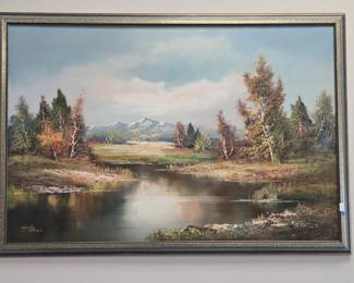 Landscape Oil Painting by J. Vance