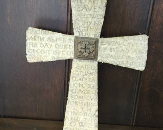 Lords Prayer Wooden Cross