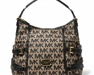 Michael Kors Gansevoort Signature Monogram Hobo Bag