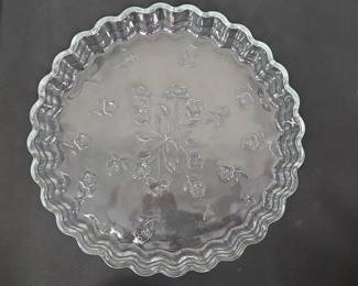 Anchor Hocking Savannah Clear Glass Pie Plate