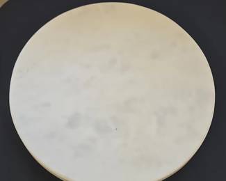 Round White Marble Lazy Susan