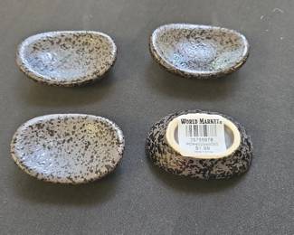 World Market Speckled Ceramic Pinch Bowls