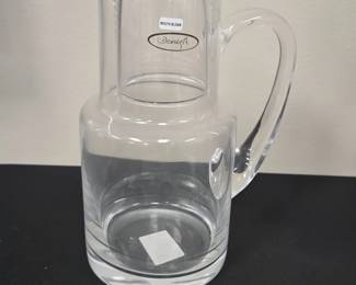 Pottery Barn Mouth Blown Glass Carafe with Stopper