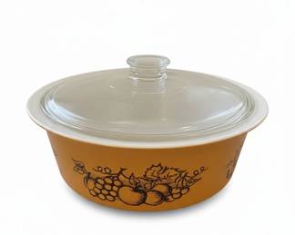 Pyrex Old Orchard Casserole Dish with Lid