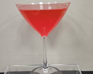 Crystal Martini Glass Decor