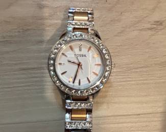 Fossil Jesse Crystallized TwoTone Stainless Steel Watch second image
