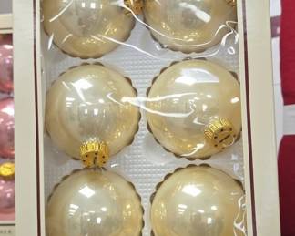 Designer Glass Christmas Ornaments Candy Rose Set second image