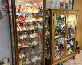 Nancy Ann, Madame Alexander, curio cabinets