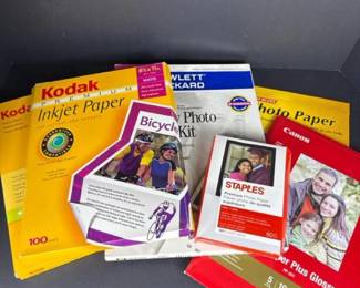155 assortedphotopaperlotcanonstaplesk