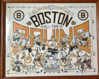288 framedcommemorativebostonbruinsprint