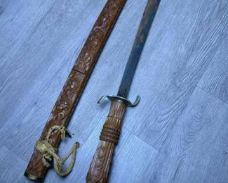 261 vintagedaggerwithwoodsheath