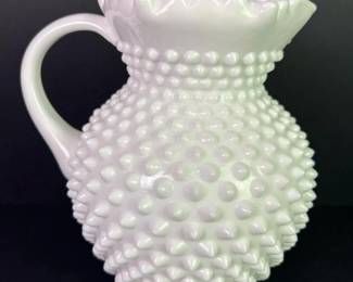 224 fentonstylehobnailmilkglasspitcher