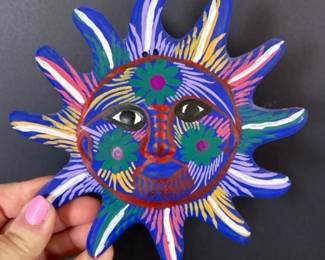 060 handpaintedterracottmexicansunface