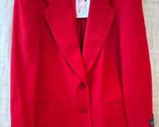 328 preciousfibersredblazersize10wool