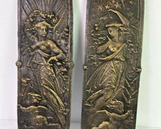 219 twoartnouveaucastirondoorpushplat