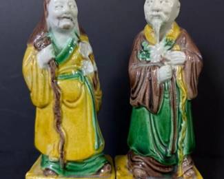 059 pairofsmallchineseporcelainimmortal