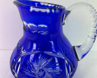 029 cobaltbluecutglasscreamerpitcherwi