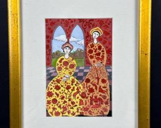 103 originalmarilenesawafframedpainting