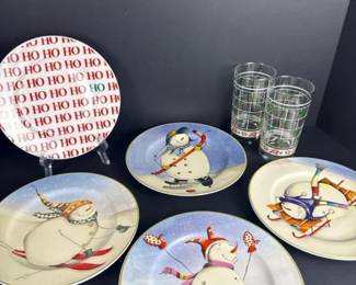 312 oneidasportingsnowmenplatessetwbox