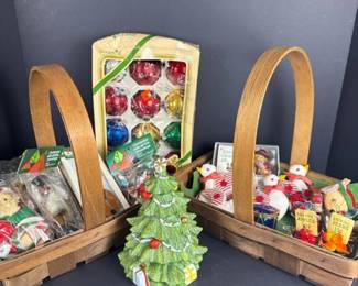 313 vintagechristmaslotpyramidglassorna