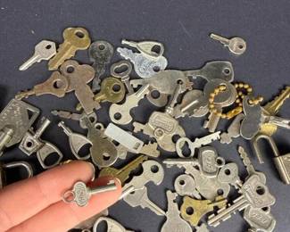 150 mixedlotofvintagepadlockluggagecab