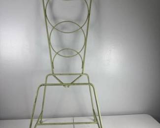 136 vintagemetalhighbackpatiochairfram