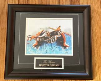 285 framedbostonbruinstimthomasautograp