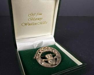 014 sterlingsilveririshcladdaghbroochby