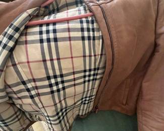 Another Burberry leather jacket 