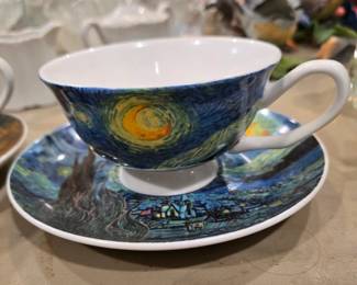 Starry Night Cup  Saucer