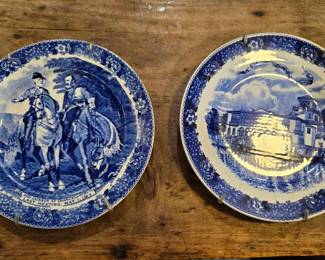 Staffordshire Blue Plates