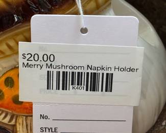 Merry Mushroom Napkin Holder 
