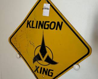 Klingon Crossing Sign 
