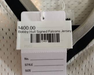 Bobby Hull Signed Falcons Jersey