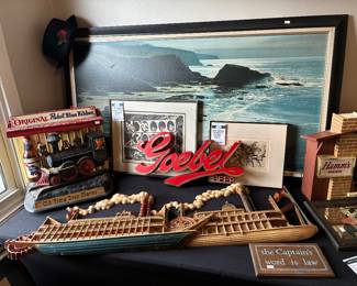 Pabst Blue Ribbon Train Motion Sign 