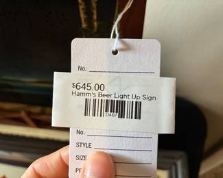 Hamm's Beer Light Up Sign