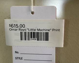 Omar Rayo "Little Machine" Print 