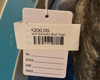 Vnt Schultz Bull Sign 
