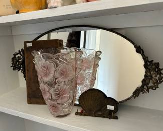 Vases, Mirrored Tray