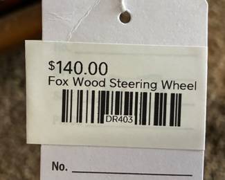 Fox Wood Steering Wheel 