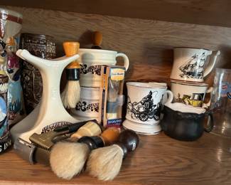 Shaving mugs and razors