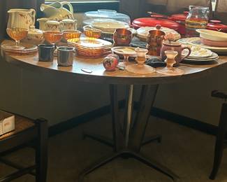 MCM chrome leg table