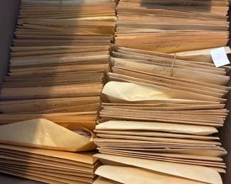 envelopes of unused foreign stamps